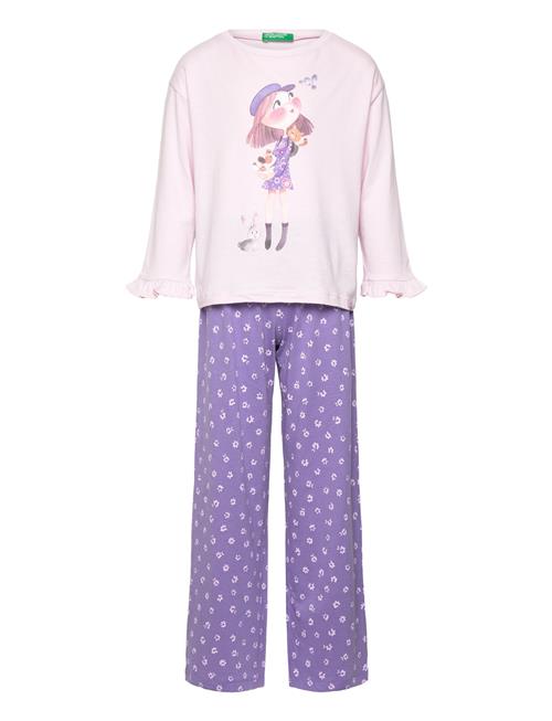 Pyjama(Sweater+Trous United Colors Of Benetton Purple