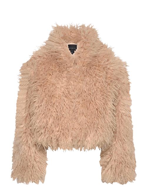 Harvey Faux Fur Ls Jacket French Connection Beige