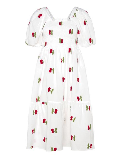 Cheri Fruit Dress A-View White