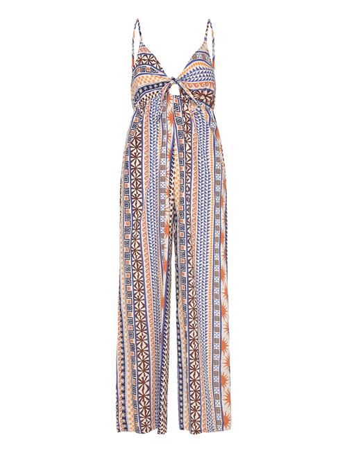 San Carlos Tie Front Jumpsuit Rip Curl Patterned