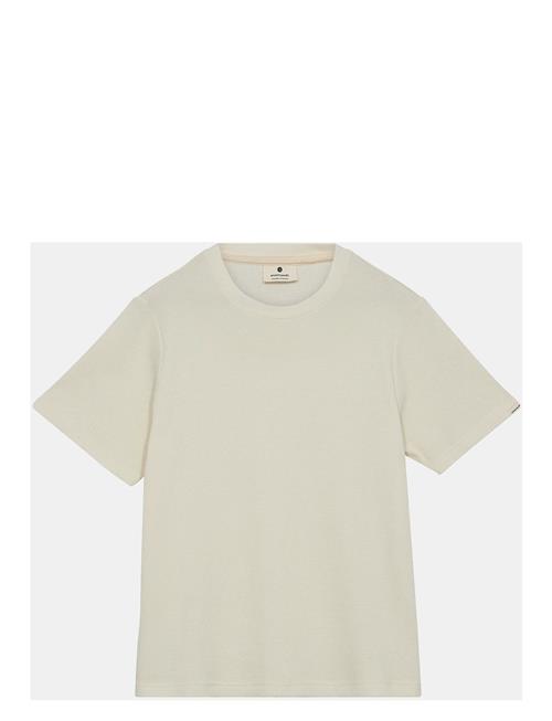 Akkikki S/S Waffle Tee Anerkjendt Beige