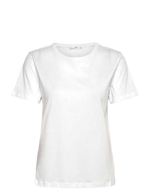 Short-Sleeved Cotton T-Shirt Mango White