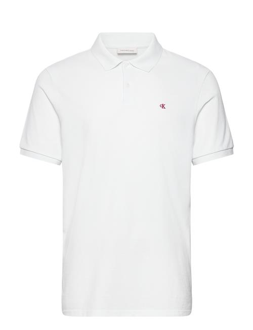 Ss Casual Pique Classic Polo Calvin Klein Jeans White