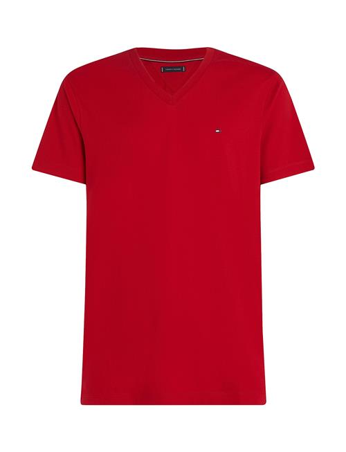 Essential V-Neck Tee Tommy Hilfiger Red