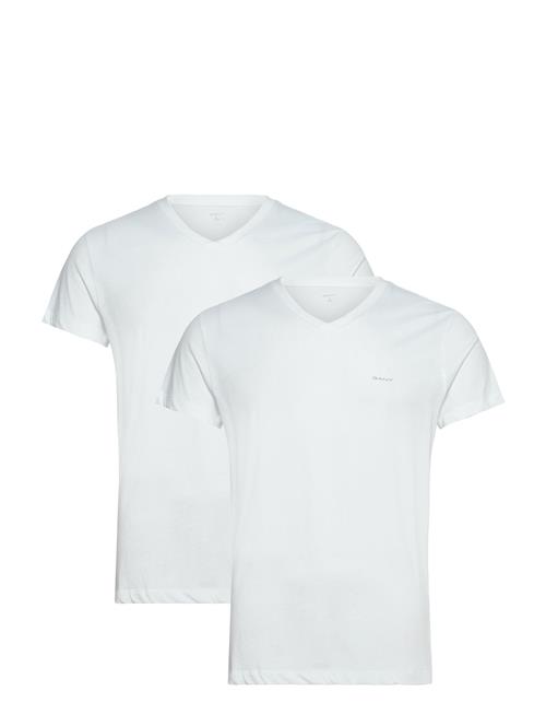 V-Neck T-Shirt 2-Pack GANT White