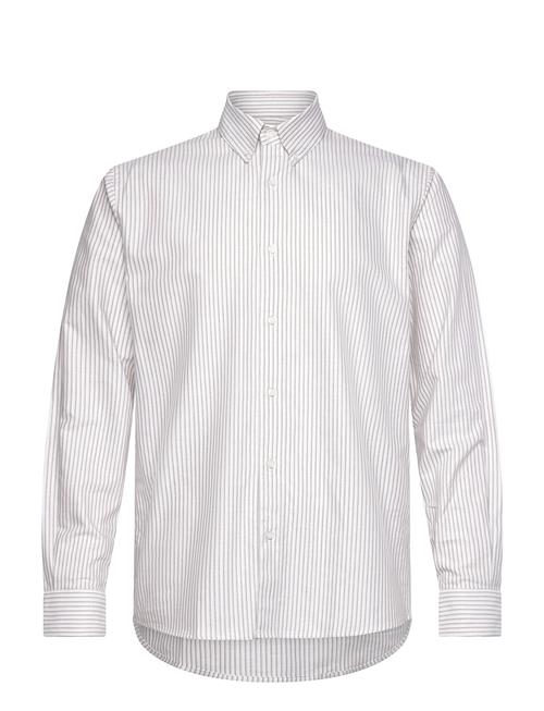 Cotton Oxford Sune Stripe Shirt Bd Mads Nørgaard White