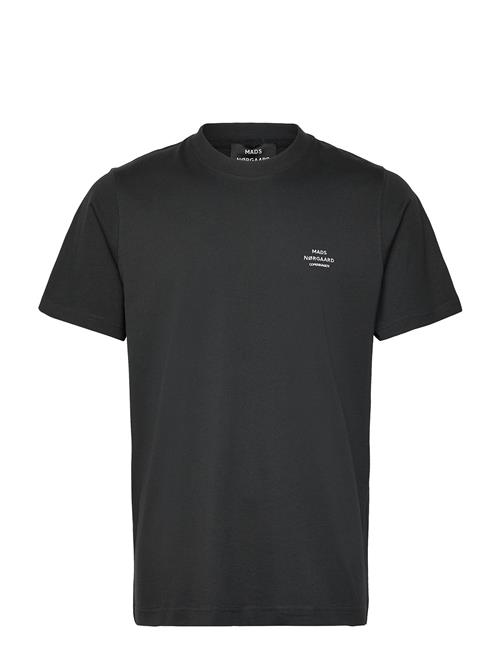 Cotton Jersey Frode Emb Logo Tee Mads Nørgaard Black