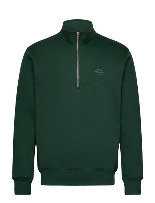 Standard Half Zip Logo Sweat Mads Nørgaard Green