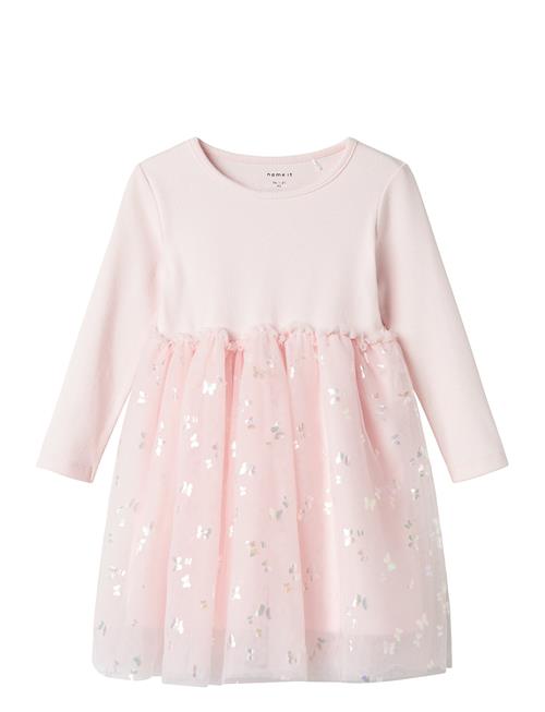 Nmfdubutterfly Ls Dress Name It Pink