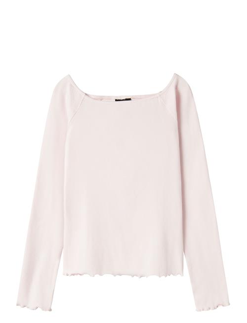 Nlfrille Ls Solid Boatneck Top LMTD Pink