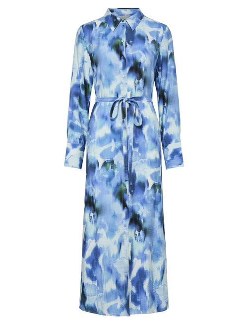 Yasmillo Ls Long Shirt Dress S. YAS Blue