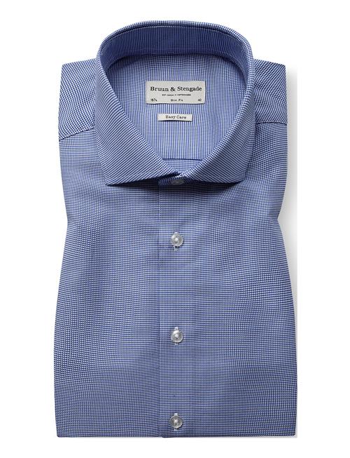 Bs Musetti Slim Fit Shirt Bruun & Stengade Blue