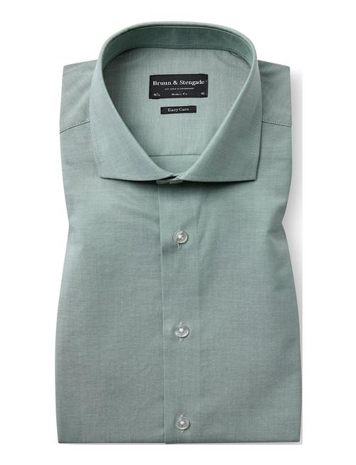 Bs Shelton Modern Fit Shirt Bruun & Stengade Green