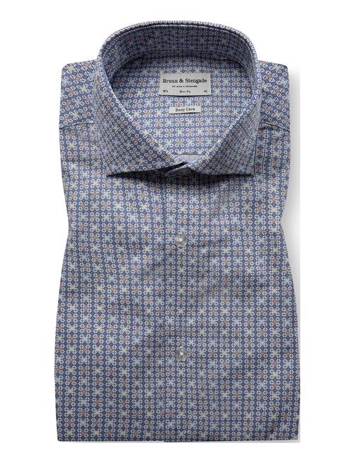 Bs Eubanks Slim Fit Shirt Bruun & Stengade Blue