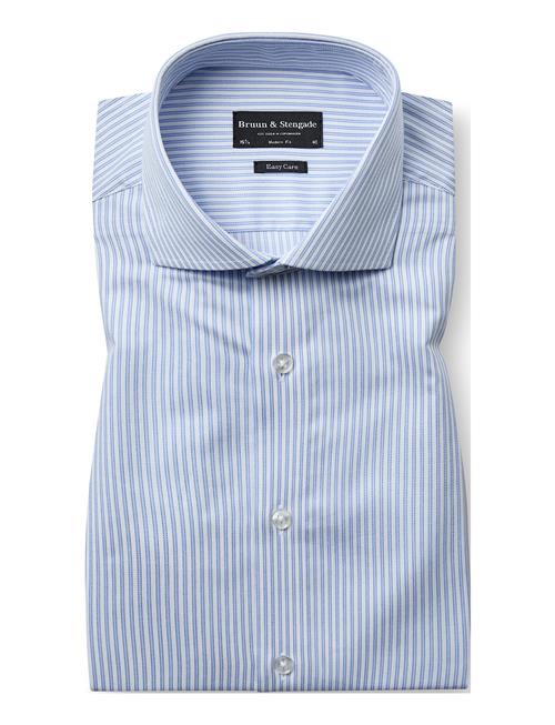 Bs Alexei Modern Fit Shirt Bruun & Stengade Blue