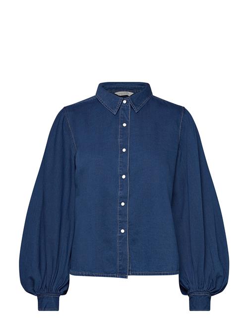 Zaves Chambray Slv Shirt French Connection Blue