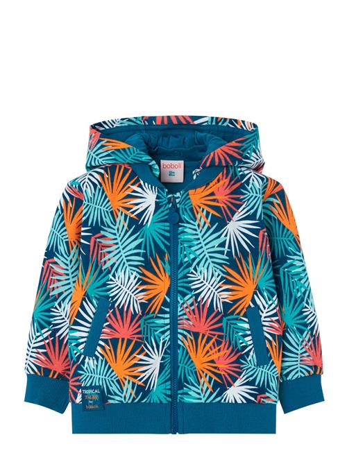 Fleece Jacket Printed Boboli Blue