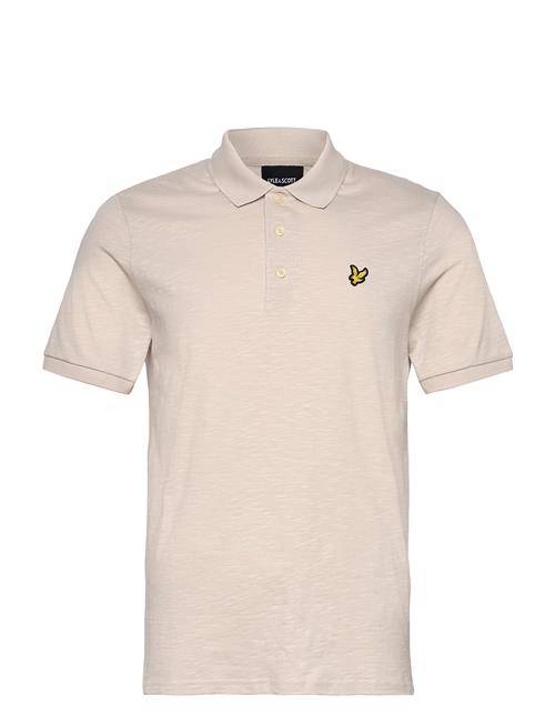 Slub Polo Shirt Lyle & Scott Beige