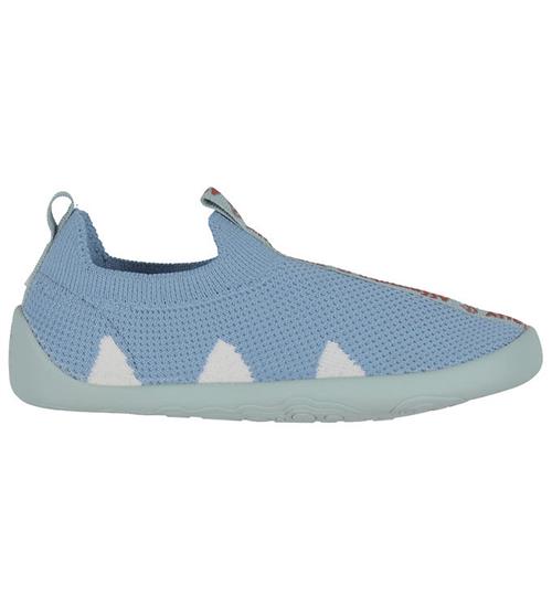 Affenzahn Sko - Slipper Knit Flinky Shark - BlÃ¥