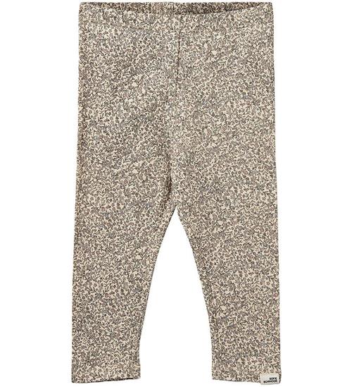 Sofie Schnoor Leggings - Nalinesb - Beige m. Blomster