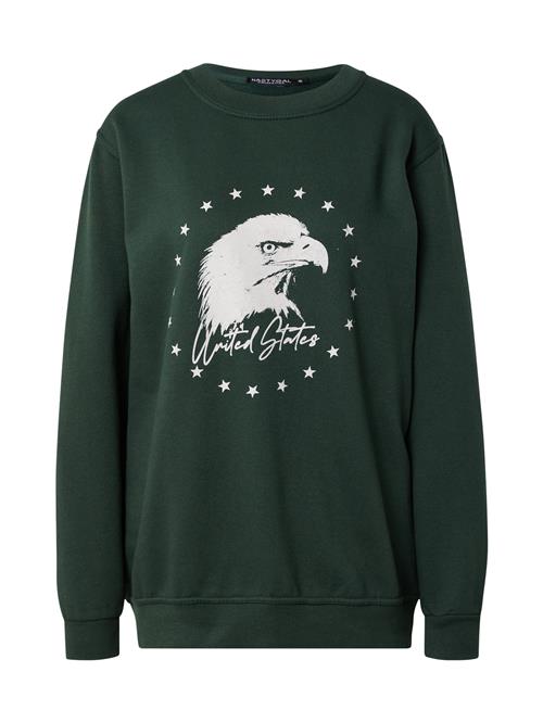 Nasty Gal Sweatshirt 'United States'  gran / hvid