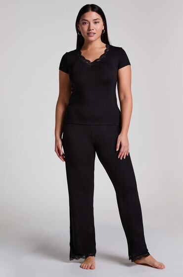 Hunkemöller Pyjamassæt Nanna Sort