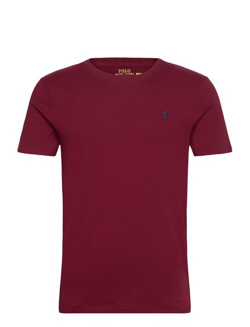 Custom Slim Fit Jersey Crewneck T-Shirt Polo Ralph Lauren Red