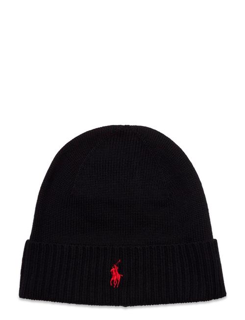 Signature Pony Wool Beanie Polo Ralph Lauren Black