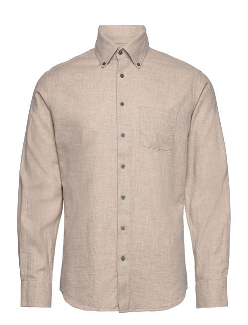 Bs Floyd Casual Slim Fit Shirt Bruun & Stengade Beige