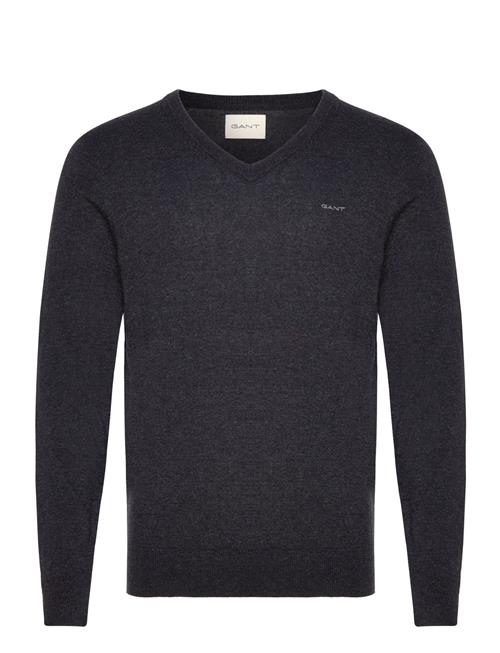 Extrafine Lambswool V-Neck GANT Navy