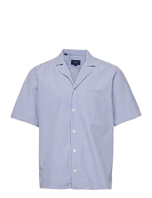 Contemporary Fit Casual Poplin Shirt Eton Blue