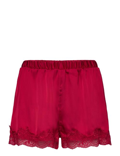 Shorts Lace Satin Lindex Red