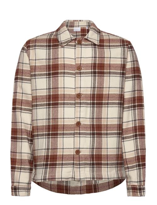 Organic Cotton Flannel Overshirt Go Knowledge Cotton Apparel Brown