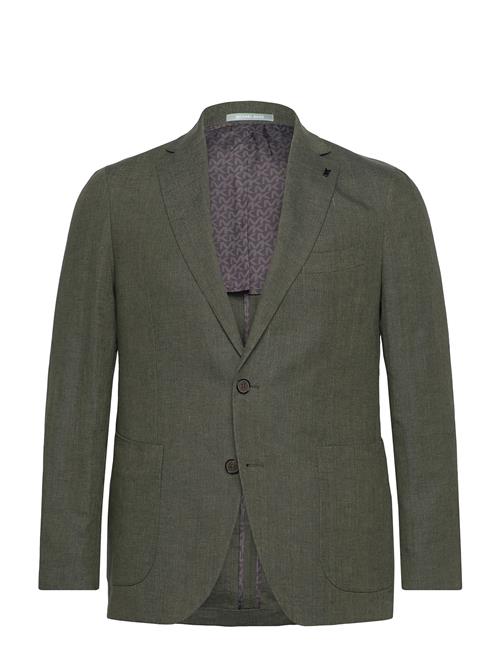 Pure Linen Blazer Michael Kors Green