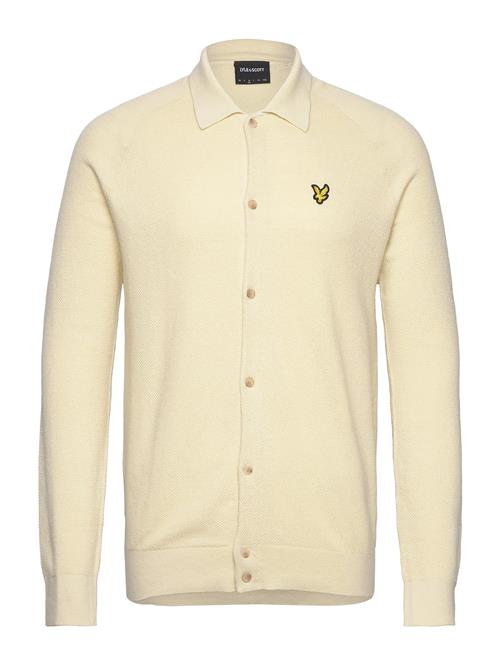 Linen Blend Knitted Shirt Lyle & Scott Cream