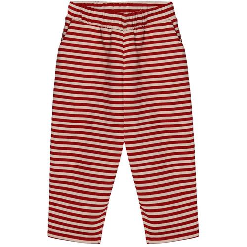 Se Fliink Alvin Bukser POMPEIAN RED/ SANDSHELL 6 Y  Rød  6 år  Unisex ved Babyshop