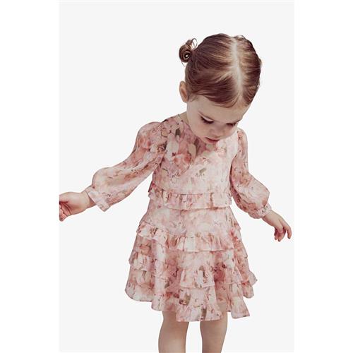 Bardot Junior Henri Floral Dress Gardenia | Lyserød | 2 years