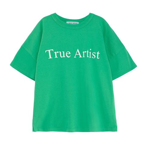 True Artist Nº01 T-shirt Bright Green 10-11 Y  Grøn  10-11 år  Unisex