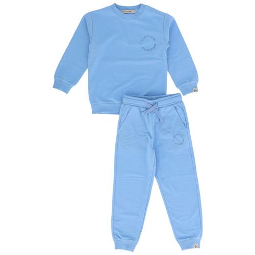 Gullkorn Design Leu Sæt Med Tøj Sky Blue 134 cm  Blå  134 cm  Unisex