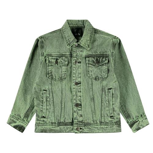 Molo Honore Denim Jacket Cambuci Dye 164 cm  Grøn  164 cm  Unisex