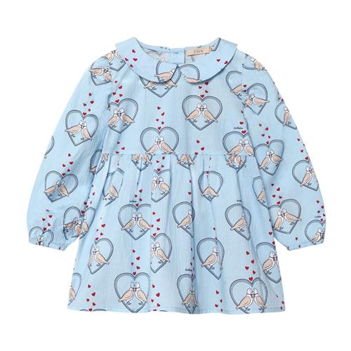 Se Fliink Colombe Langærmet Tunika Dream Blue Aop 4 Y  Blå  4 år  Unisex ved Babyshop