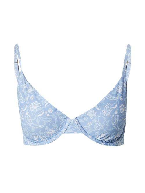 HOLLISTER Bikinioverdel  opal / dueblå / hvid