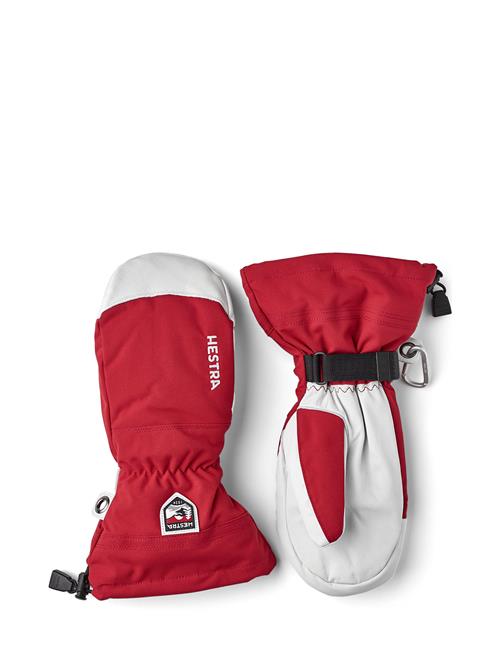 Army Leather Heli Ski Hestra Red