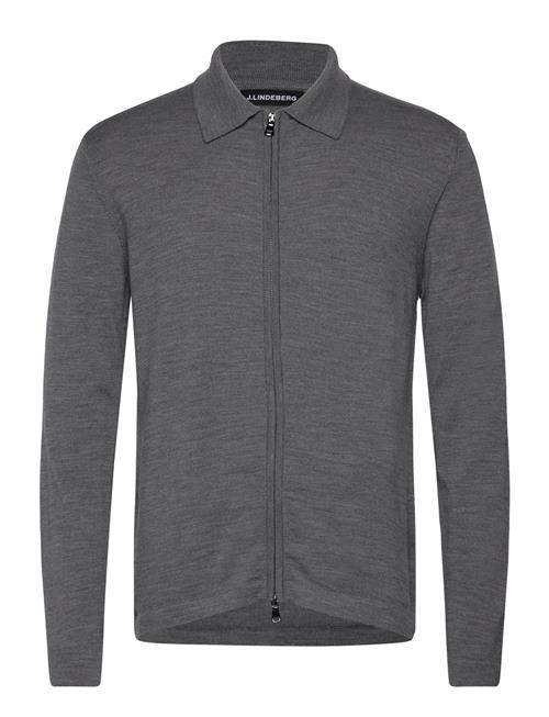 Kaleb Merino Zip Cardigan J. Lindeberg Grey