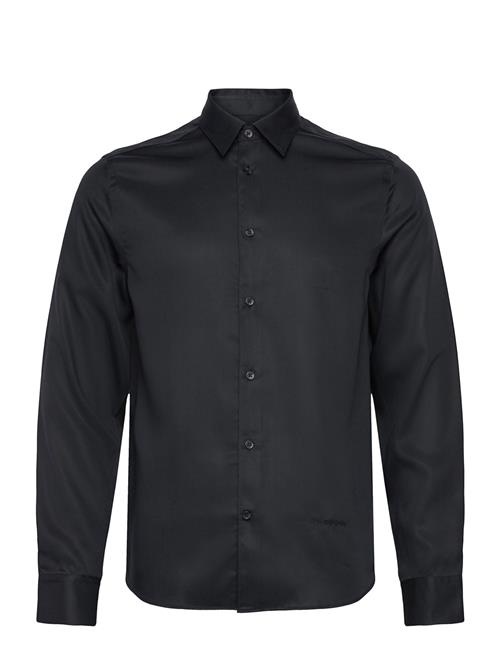 Slim Ls Comfort Tencel Shirt J. Lindeberg Black