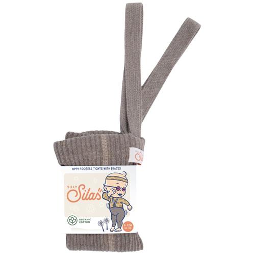 Silly Silas GOTS Hippy Fodsløse Strømpebukser Cocoa Blend 6-12 months  Beige  6-12 måneder  Unisex