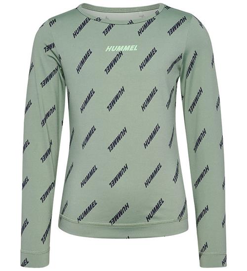 Hummel Bluse - HmlSilje - Iceberg Green m. Print