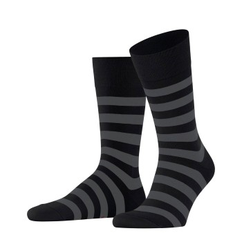 Falke KGaA Falke Strømper Sensitive Mappd Line Socks Sort/Grå bomuld Str 47/50 Herre