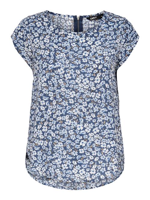 ONLY Bluse 'Vic'  ensian / lyseblå / lysebrun / offwhite