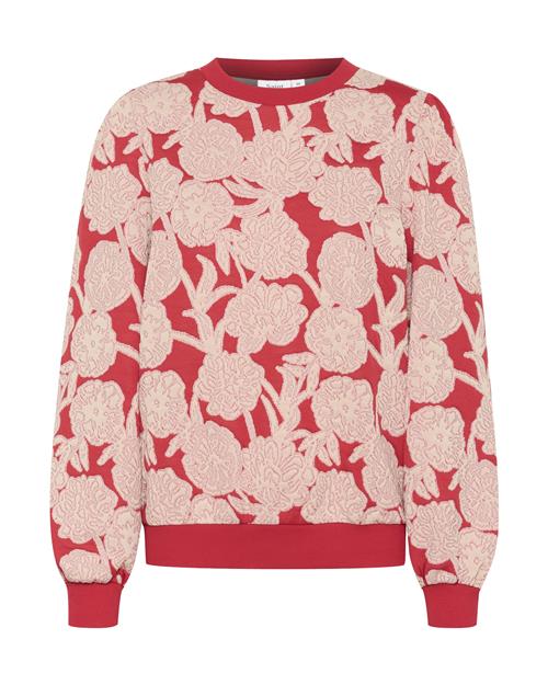 Se SAINT TROPEZ Sweatshirt 'Abna'  rosa guld / pastelpink / blodrød ved About You